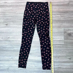 Cabi Women's Black Pull On Side Pockets Floral Allover Print High Rise Size‎ XS